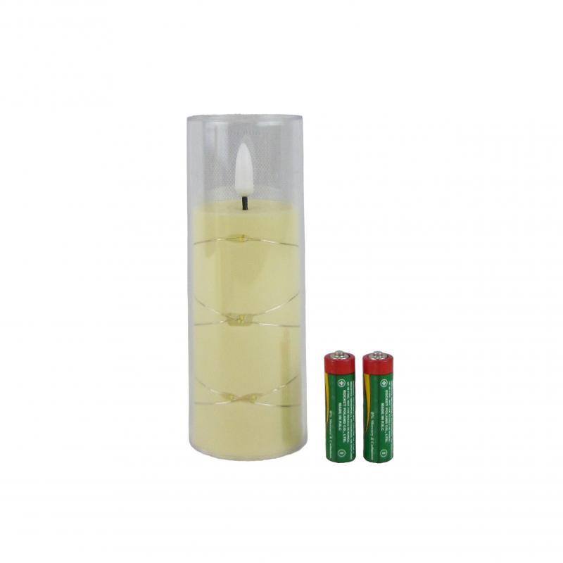 Świeca LED oplatana 15cm
